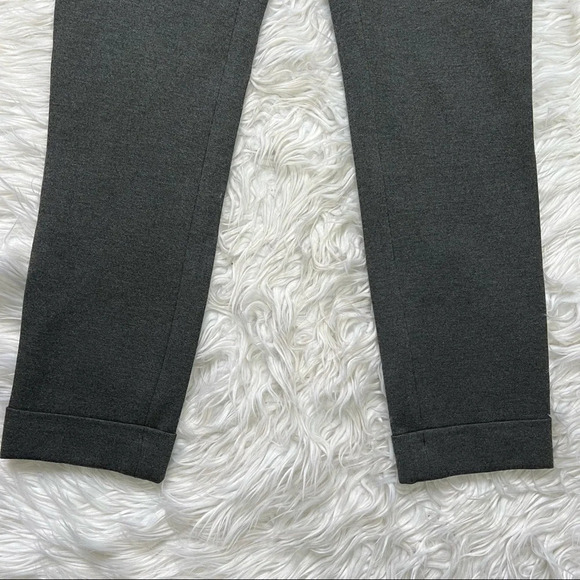 NWOT ATM Slim Cropped Cuffed Ponte Pants Charcoal Grey Business Casual Women’s 2 - Picture 4 of 12